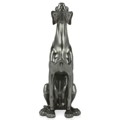 Guardian Greyhound 81cm Anthracite Resin Indoor Sculpture