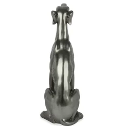 Guardian Greyhound 81cm Anthracite Resin Indoor Sculpture