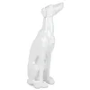 Guardian Greyhound 81cm White Resin Indoor Sculpture