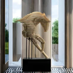 Harmonic Horse 160cm Bronze Metal Garden Sculpture v2