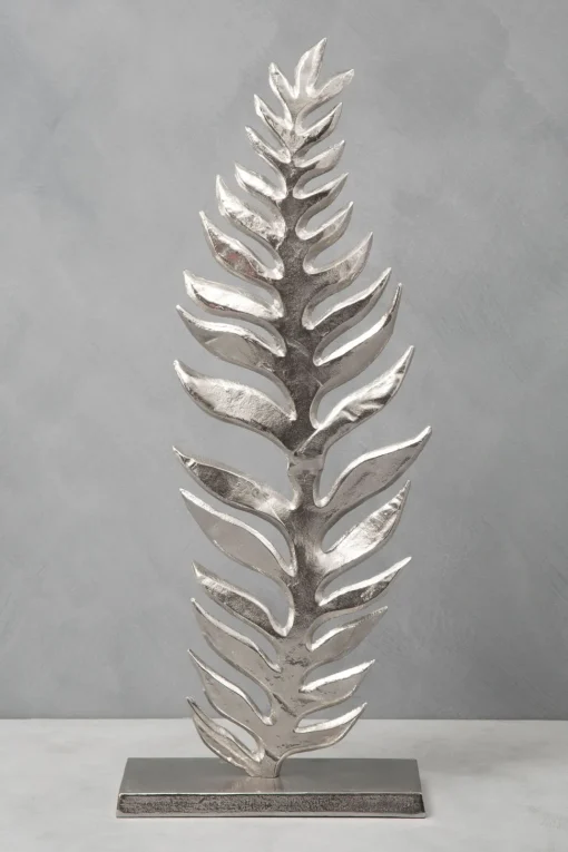 Harmonic Leaf 67cm Metal Indoor Sculpture