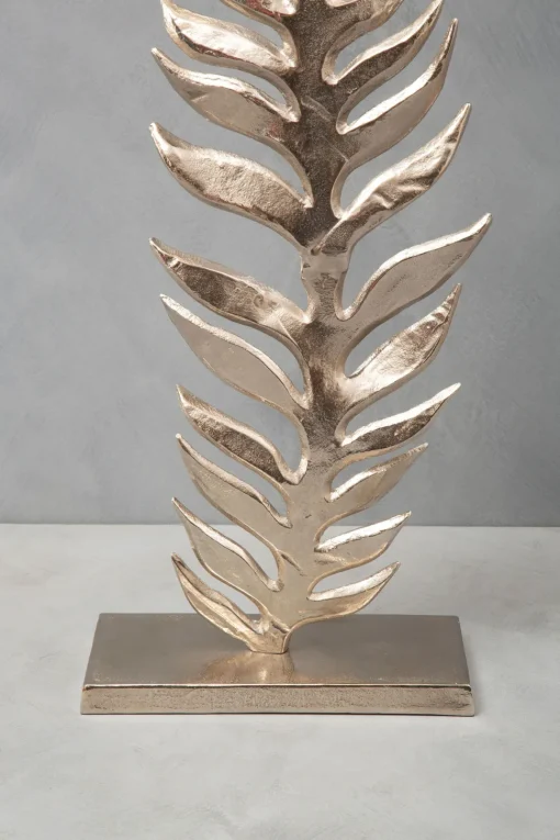 Harmonic Leaf 67cm Metal Indoor Sculpture