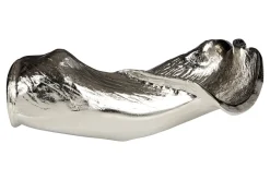 Harmonic Leaf 17cm Silver Metal Indoor Sculpture