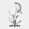 Harmonic Strings 80cm Silver Metal Indoor Sculpture