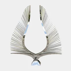 Harmonic Wings 200cm Silver Metal Garden Sculpture
