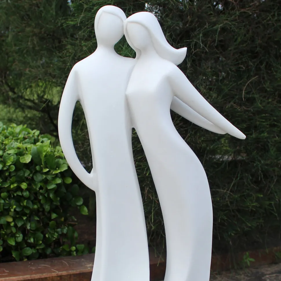Harmony 80cm Marble Resin Modern Garden Statue