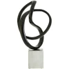 Harmony in Motion 34cm Black Metal Indoor Sculpture