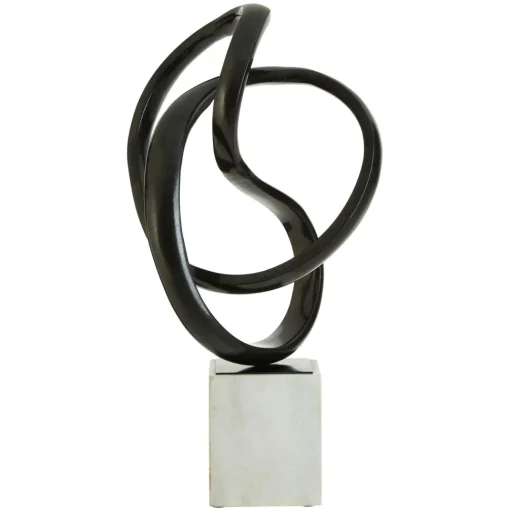 Harmony in Motion 34cm Black Metal Indoor Sculpture