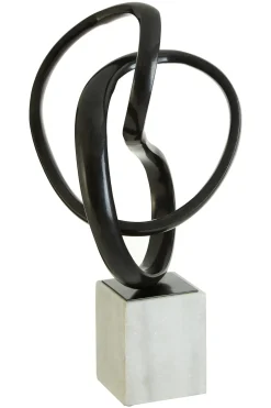 Harmony in Motion 34cm Black Metal Indoor Sculpture