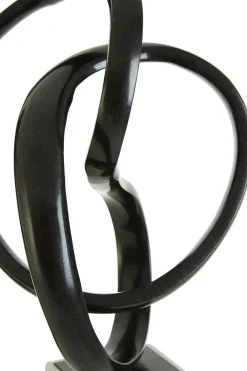 Harmony in Motion 34cm Black Metal Indoor Sculpture