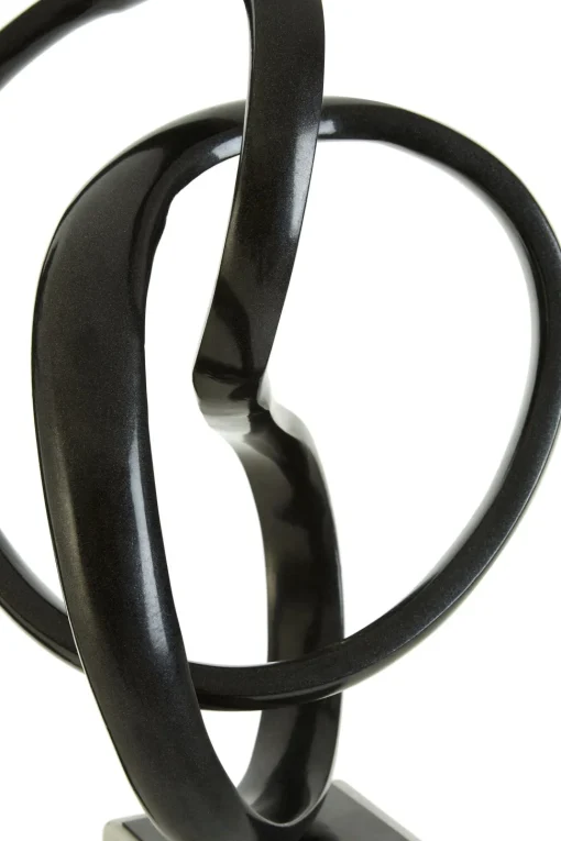 Harmony in Motion 34cm Black Metal Indoor Sculpture