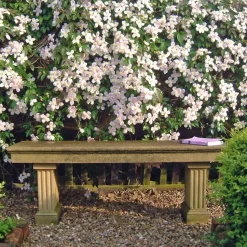 Heritage Straight Stone Garden Bench