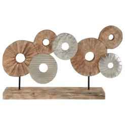 Hollow Orb 35cm Wood Indoor Sculpture