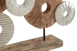 Hollow Orb 35cm Wood Indoor Sculpture