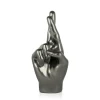 Hope Hand 28cm Anthracite Resin Indoor Sculpture