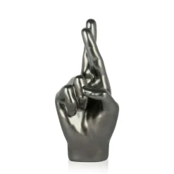 Hope Hand 28cm Anthracite Resin Indoor Sculpture