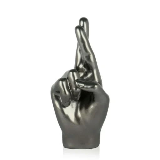 Hope Hand 28cm Anthracite Resin Indoor Sculpture