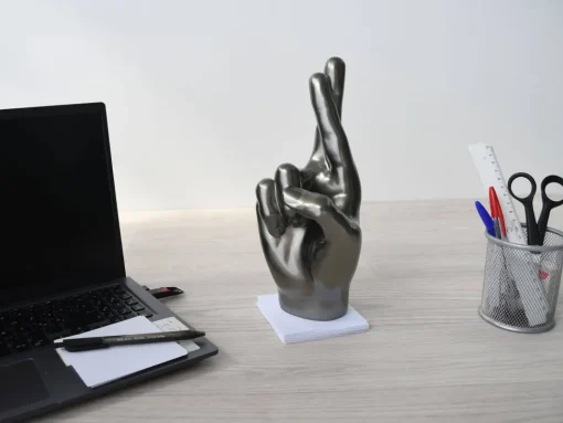 Hope Hand 28cm Anthracite Resin Indoor Sculpture