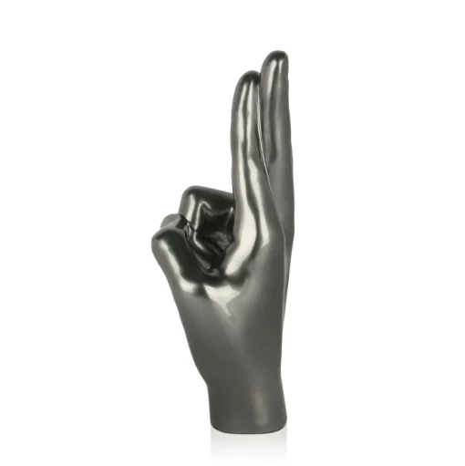 Hope Hand 28cm Anthracite Resin Indoor Sculpture