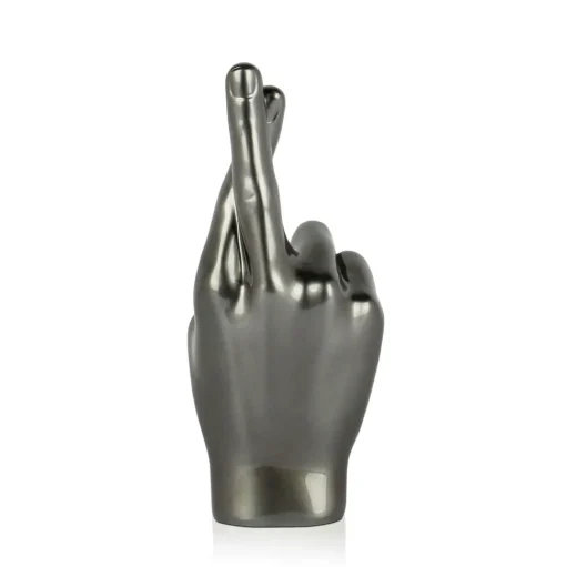 Hope Hand 28cm Anthracite Resin Indoor Sculpture