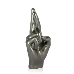 Hope Hand 28cm Anthracite Resin Indoor Sculpture