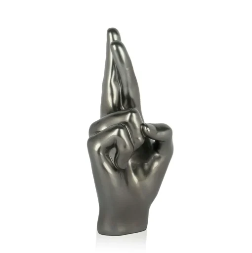 Hope Hand 28cm Anthracite Resin Indoor Sculpture