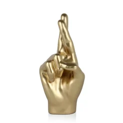 Hope Hand 28cm Gold Resin Indoor Sculpture