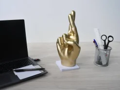 Hope Hand 28cm Gold Resin Indoor Sculpture