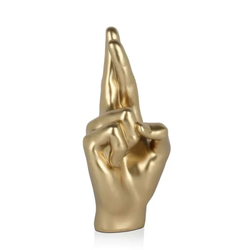Hope Hand 28cm Gold Resin Indoor Sculpture