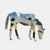 Horse 130cm Geometric Metal Garden Sculpture