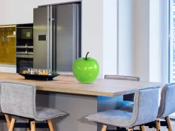 Iconic Apple 30cm Green Resin Indoor Sculpture