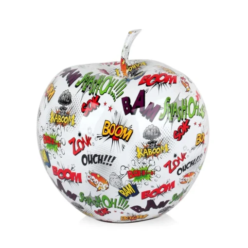 Iconic Apple 30cm Pop Art Resin Indoor Sculpture