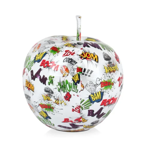 Iconic Apple 30cm Pop Art Resin Indoor Sculpture