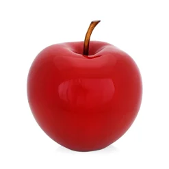 Iconic Apple 30cm Red Resin Indoor Sculpture