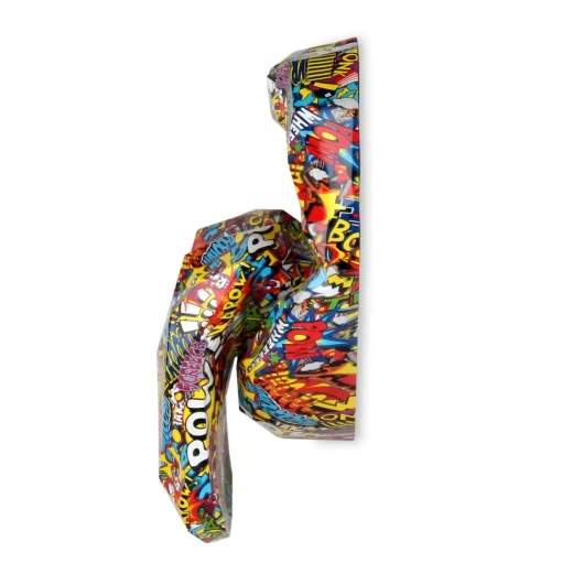 Iconic Lips 42cm Pop Art Resin Wall Sculpture