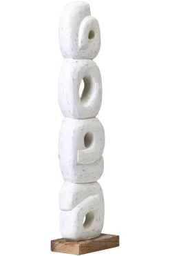 Infinite Quartet 61cm White Wood Indoor Sculpture