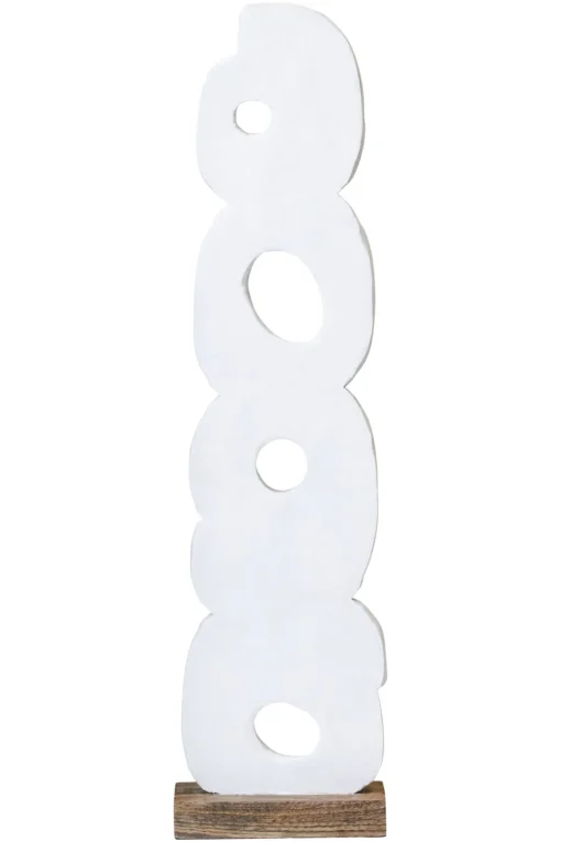Infinite Quartet 61cm White Wood Indoor Sculpture