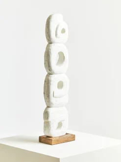 Infinite Quartet 61cm White Wood Indoor Sculpture