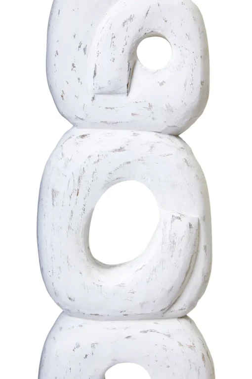 Infinite Quartet 61cm White Wood Indoor Sculpture