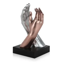 Infinite Touch 36cm Bronze Resin Indoor Sculpture