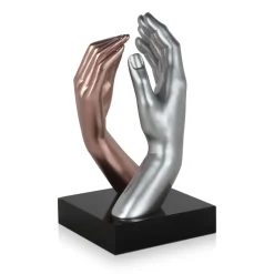 Infinite Touch 36cm Bronze Resin Indoor Sculpture