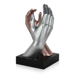 Infinite Touch 36cm Bronze Resin Indoor Sculpture