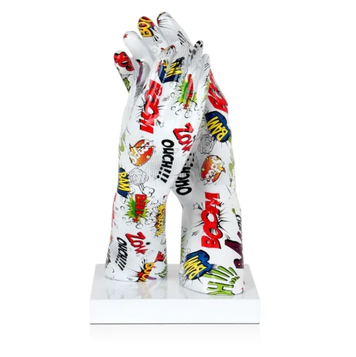Infinite Touch 36cm Pop Art Resin Indoor Sculpture