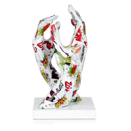 Infinite Touch 36cm Pop Art Resin Indoor Sculpture