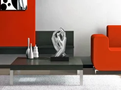 Infinite Touch 36cm Silver Resin Indoor Sculpture