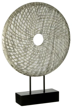 Infinity Core 50cm Silver Wood Indoor Sculpture