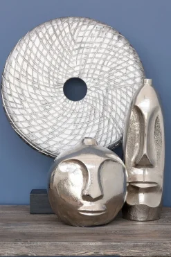 Infinity Core 50cm Silver Wood Indoor Sculpture