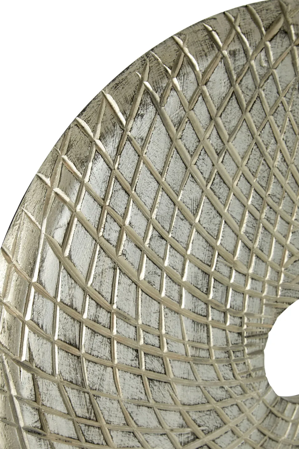 Infinity Core 50cm Silver Wood Indoor Sculpture