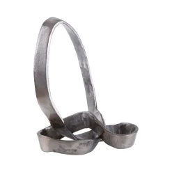 Infinity Knot 22cm Black Metal Indoor Sculpture