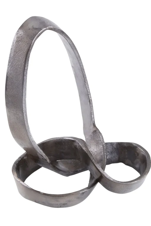 Infinity Knot 22cm Black Metal Indoor Sculpture